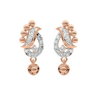 Antonio Round Diamond Stud Earrings